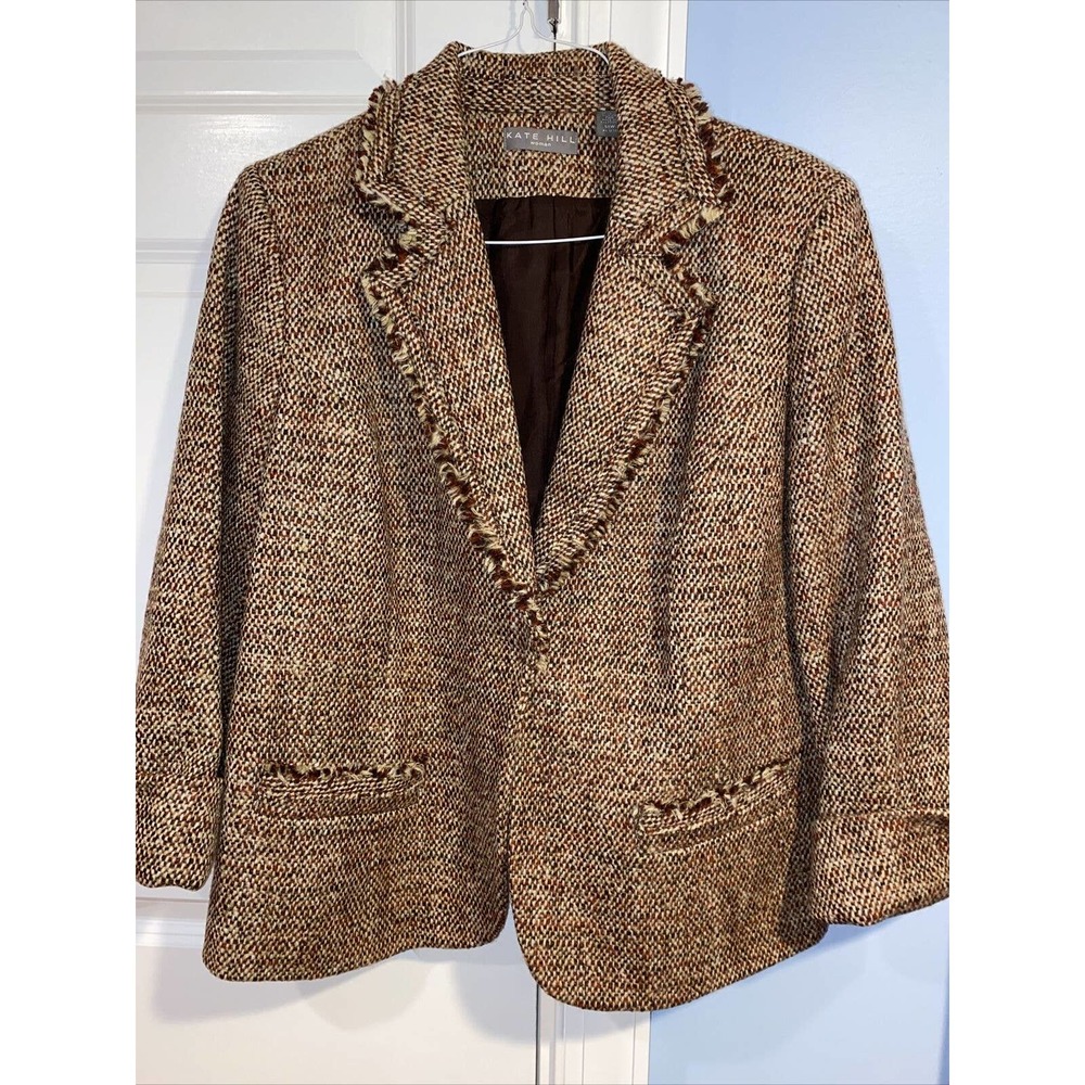 kate hill blazer 3/4 Sleeve Beije